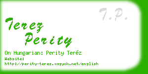 terez perity business card